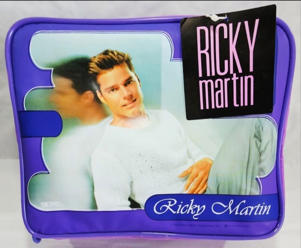Vtg 1999 Thermos Ricky Martin Soft Insulated Lunch Box Cooler Bag & Thermos NWT